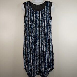 DKNY Blue Print Sleeveless Dress Size XS